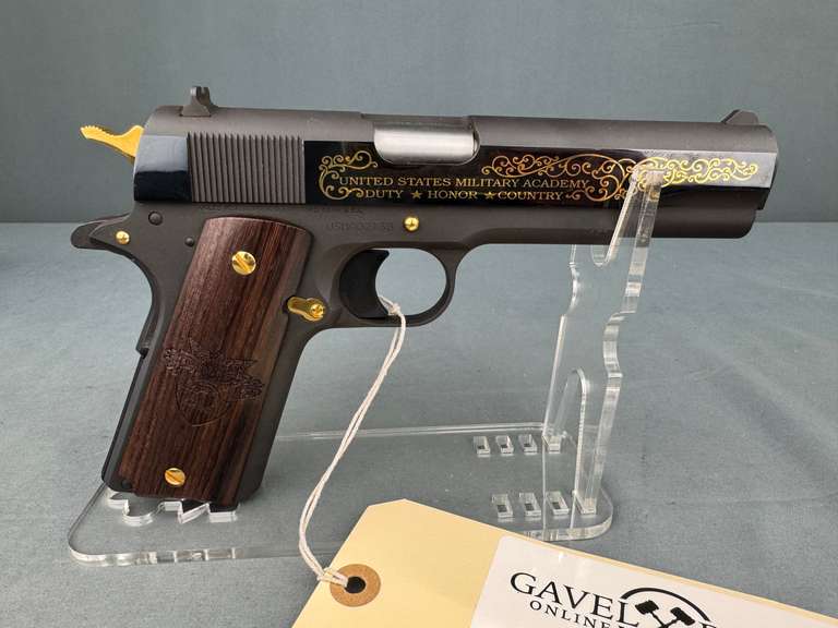 Colt 1991GUSMA US Military Academy Class of 2002 45Auto Semi-Auto Pistol w/case NIB #USMA02138