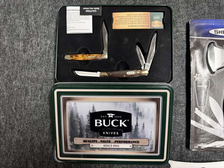Buck Knives Set & Sheffield Multi-Tool
