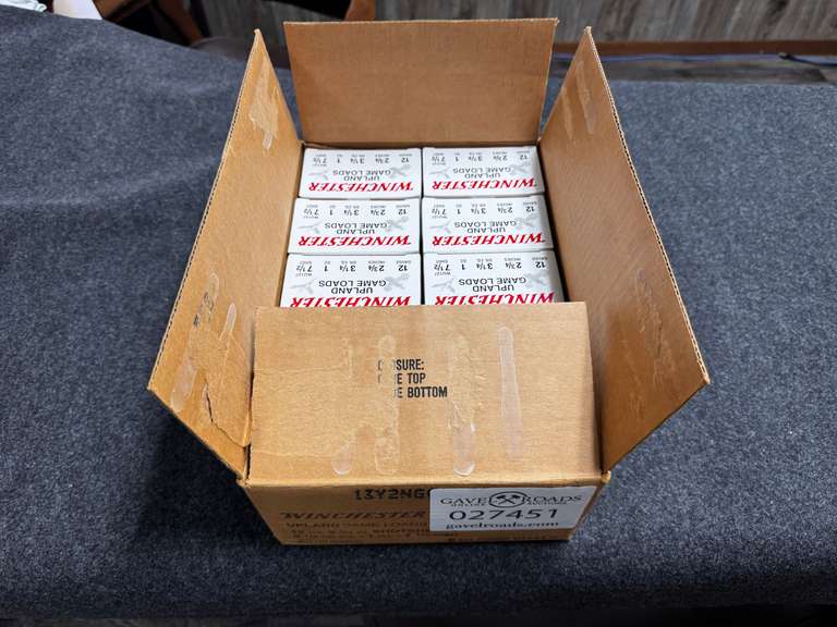 (10) Boxes 12ga Ammunition