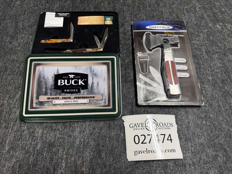 Buck Knives Set & Sheffield Multi-Tool