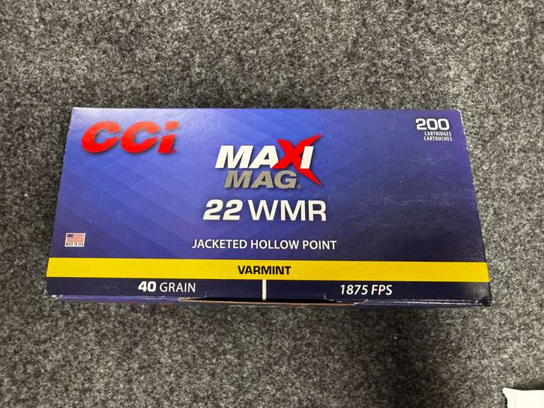 (2) Boxes of 22 WMR Ammunition