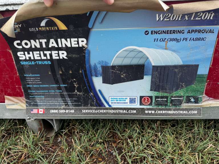 20' x 20' Container Shelter