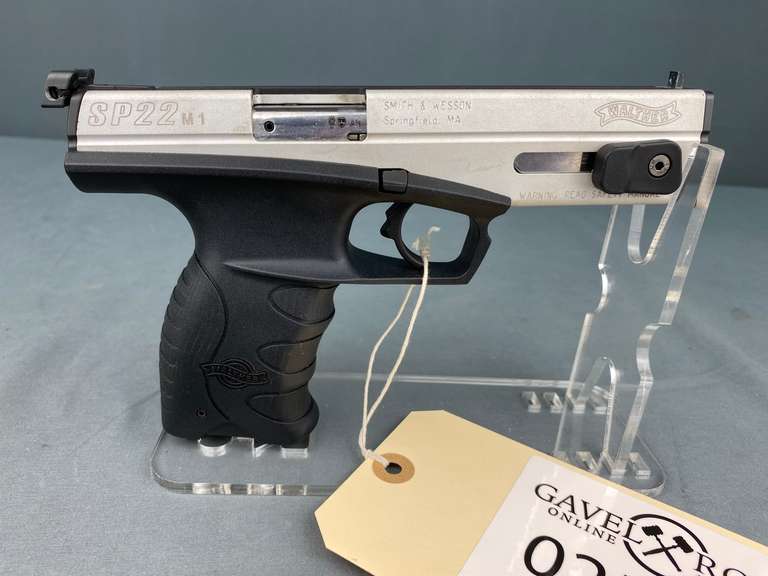 Walther SP22 M1 22LR Semi-Auto Pistol w/hard case #EP003429