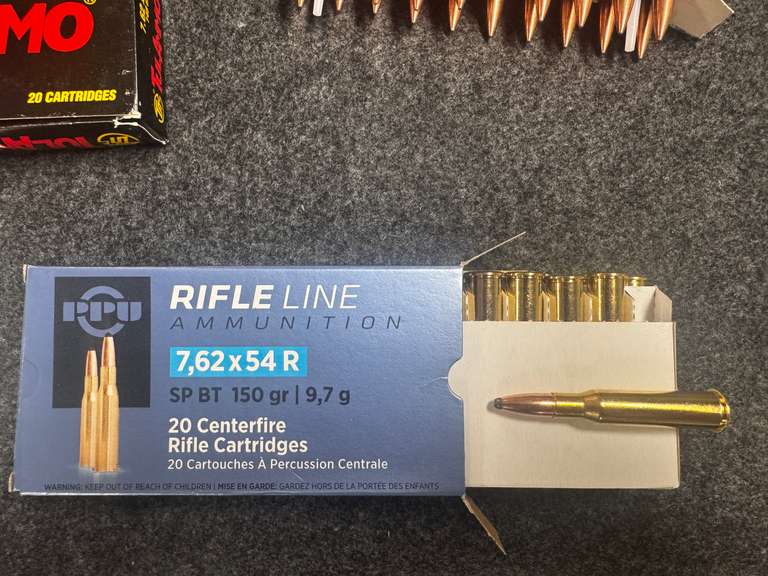 (4) Boxes of 7.62 x 54 R Ammunition
