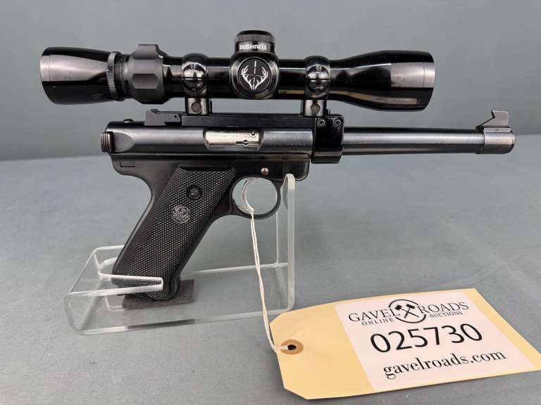 Ruger Mark II Target 22cal Semi-Auto Pistol w/Scope #215-04843