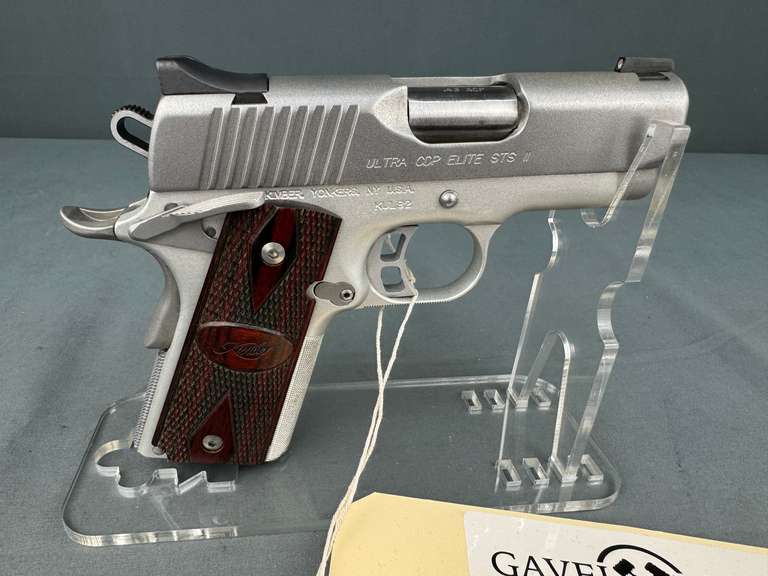 Kimber Ultra CDP Elite Status II 45ACP Semi-Auto Pistol w Laser Grips, Holster & hard case #KUL82