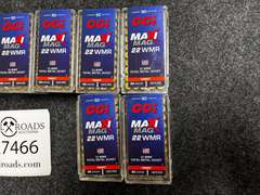 (12) Boxes of 22 WMR Target Ammunition