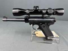 Ruger Mark II Target 22cal Semi-Auto Pistol w/Scope #215-04843