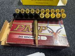 (4) Boxes 243 Win. Ammunition