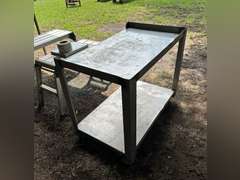 Rolling Stainless Steel Table