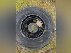 (4) Dual Wheel Trailer Rims w/ 235/80R16 Tires