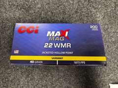 (2) Boxes of 22 WMR Ammunition