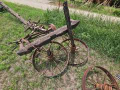 (4) Antique Metal Wheels