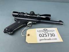 Ruger Mark II Target 22cal Semi-Auto Pistol w/Scope #215-04843