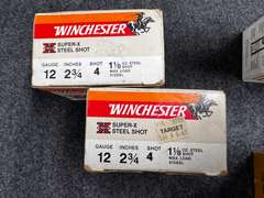 (4) Boxes 12ga Steel Shot Ammunition