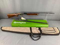 Remington 1100 12ga Semi-Auto Shotgun w/Extra Barrel, Soft Case & Box #N824217V