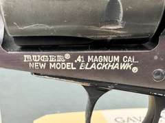 Ruger New Model Blackhawk 41Mag Revolver w/hard case #46-65661