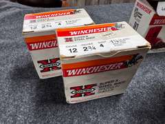 (4) Boxes 12ga Steel Shot Ammunition