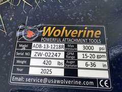 2025 Wolverine Hydraulic Post Hole Digger w/12" & 18" Augers