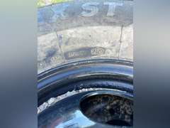 (4) Dual Wheel Trailer Rims w/ 235/80R16 Tires