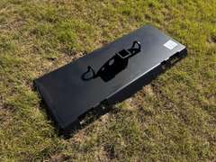 Half Moon Gusseted Skid Steer Receiver Hitch