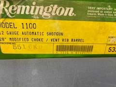Remington 1100 12ga Semi-Auto Shotgun w/Extra Barrel, Soft Case & Box #N824217V