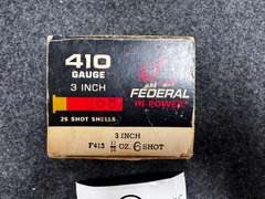 (1) Box 410ga Ammunition