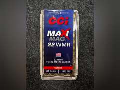 (12) Boxes of 22 WMR Target Ammunition