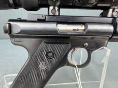 Ruger Mark II Target 22cal Semi-Auto Pistol w/Scope #215-04843