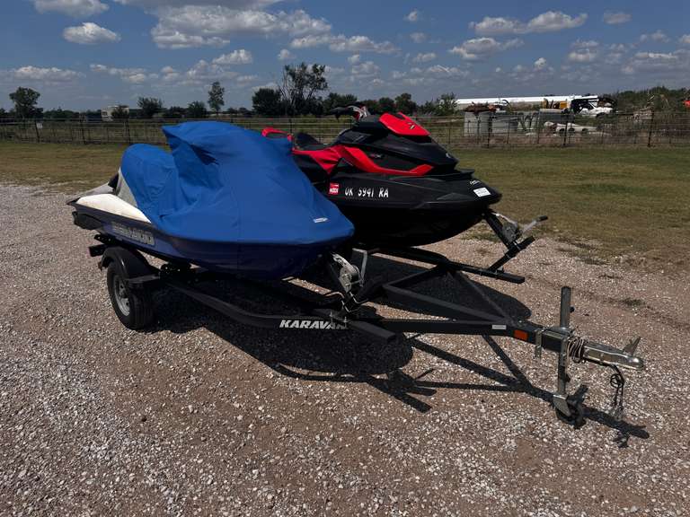 (2) Sea-Doo Jet Skis w/ Trailer