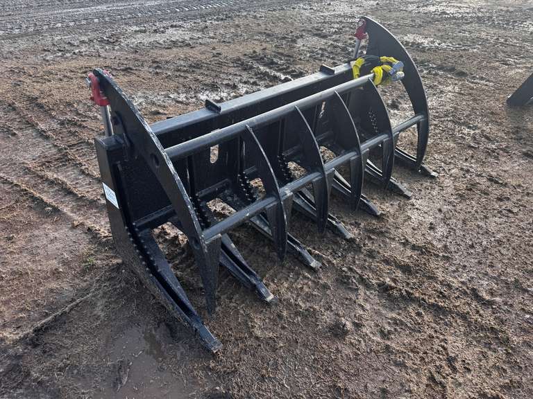 72" Hydraulic Root Grapple Skid Steer Attachment