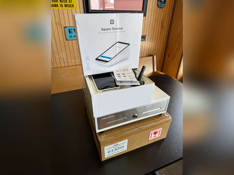 Square Terminal POS System & Volcora Cash Drawer
