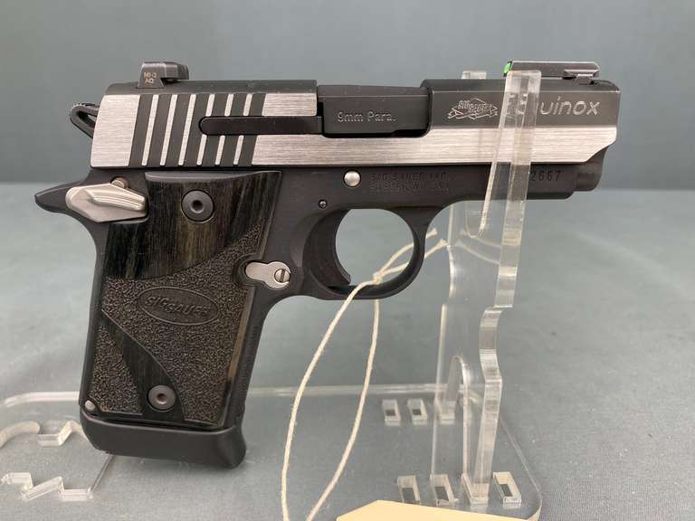 Sig Sauer P938 9mm Semi-Auto Pistol w/Hard Case & Holster #52B312667