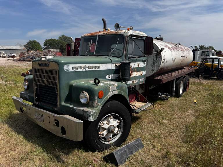 Antique White Western Star Tanker Truck