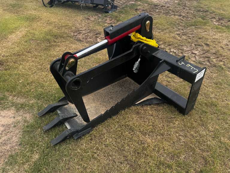 Stump Bucket Grapple Skid Steer Attachment