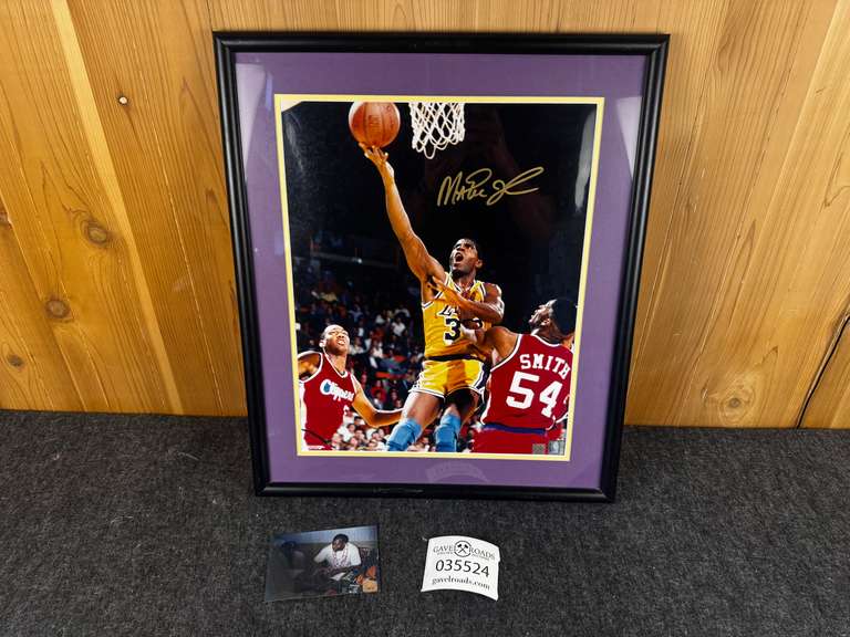 Magic Johnson Signed Art