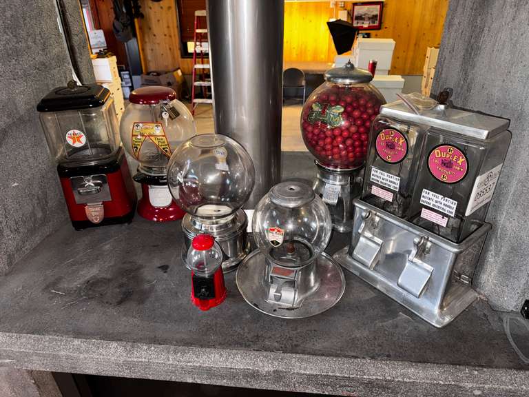 (7) Assorted Gumball Machines