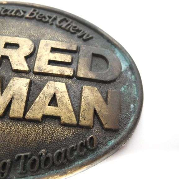 Redman Chewing Tobacco Belt Buckle - 1988