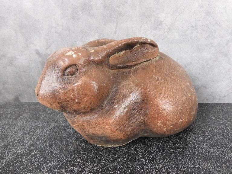 Vintage Cement Rabbit Figure - GC5 Auctions
