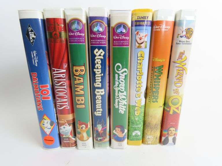 Lot of 8 Children's VHS Tapes with Disney GC5 Auctions