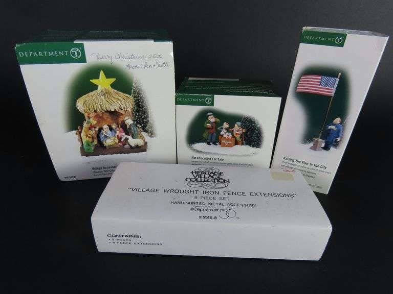 Lot of Dept. 56 Village Collection Accessories with Nativity GC5 Auctions