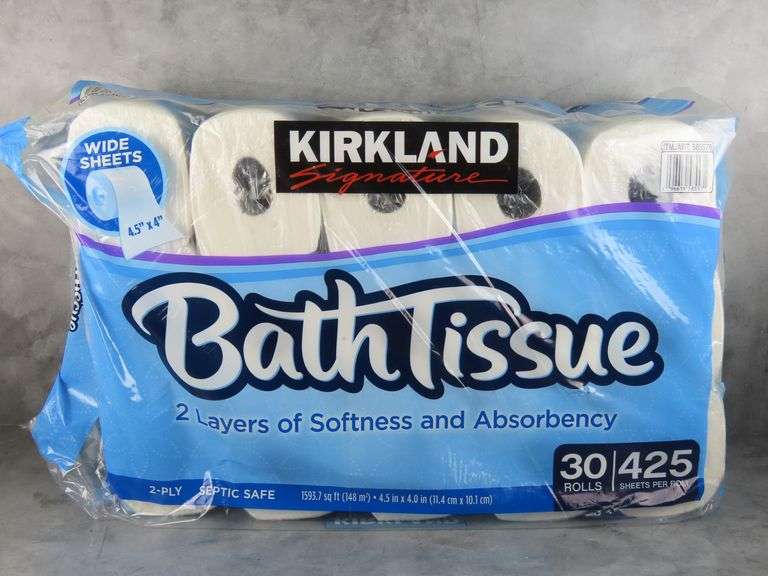 New 30 Rolls of Kirkland Bath Tissue GC5 Auctions
