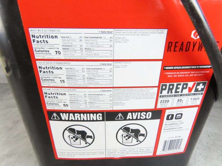 Readywise Emergency Food Supply Bucket 124 Servings GC5 Auctions