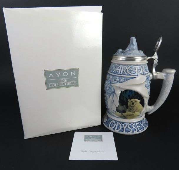 Avon Fine Collectibles "Artic Odyssey" Lidded Stein in Original Box