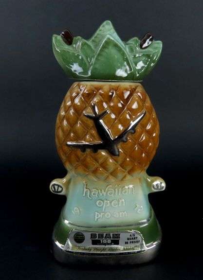 Empty 1972 Hawaiian Open Pro Am Collectible Jim Beam Bottle