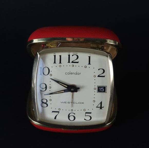 Réveil Vintage Westclox 4535 – Années 80, Mécanique à Remonter, Alarme, Noir