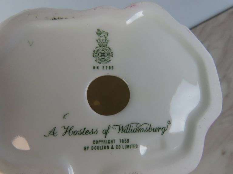 Vintage Royal Doulton "The Hostess of Williamsburg" Bone China Figure - Made in England