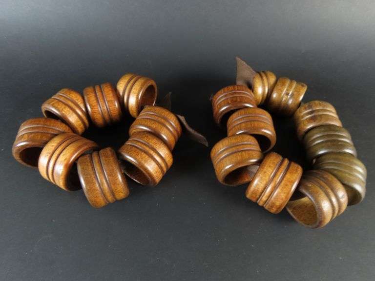Big Lot of Wooden Napkin Rings