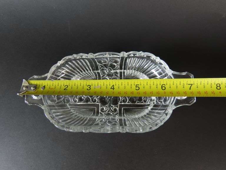 Vintage "Killarney Clear" 7" Double Handled Bon Bon Dish by Indiana Glass