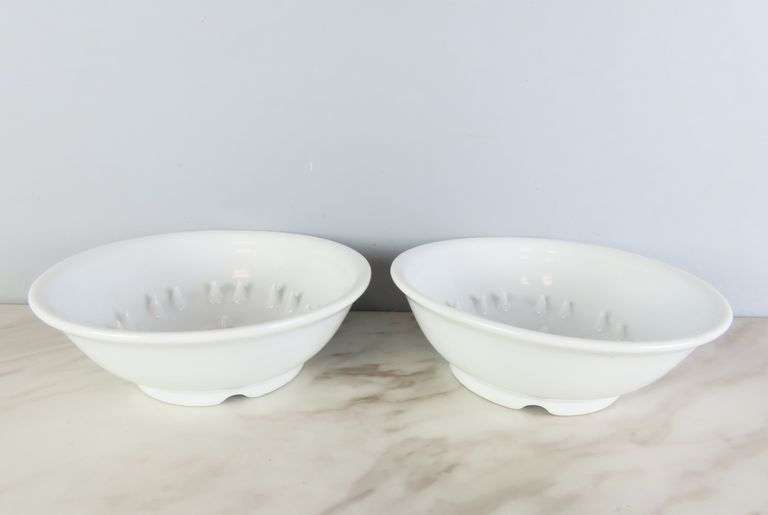 Lot of 2 Ceramic Grapefruit Bowls